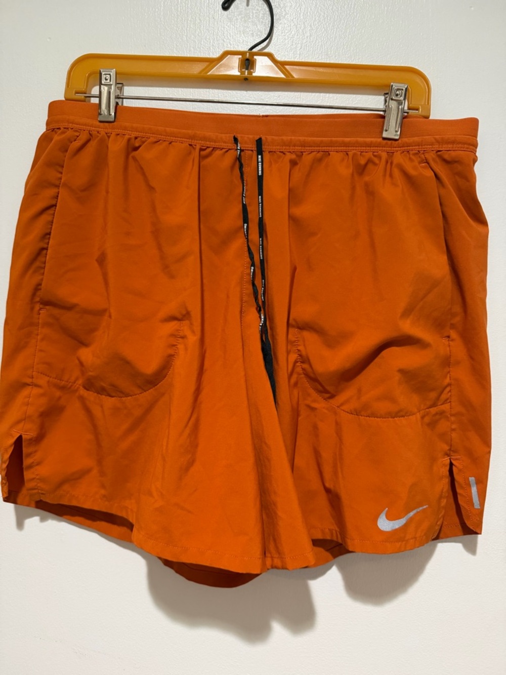 Nike running shorts men XL orange